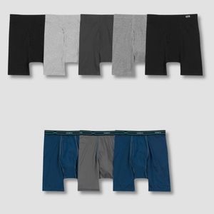 Hanes Men's P5+3 Soft WaistBand Boxer Briefs